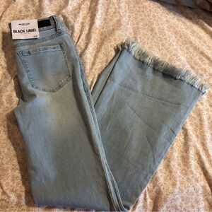Black Label Sky Blue Denim Bell-bottom Pants
